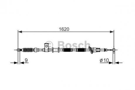 Трос тормозной прав. VOLVO S40 -04 BOSCH 1987477894