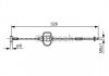 Купити Гальмівний трос Ford Focus, Transit, Connect BOSCH 1987477929 (фото1) підбір по VIN коду, ціна 412 грн.