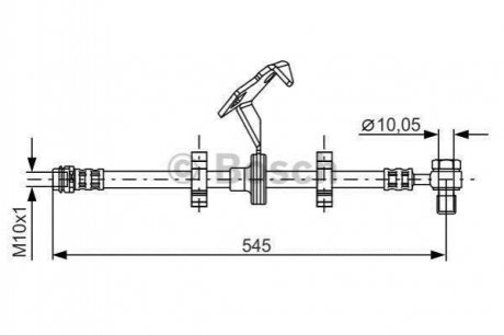 Шланг тормозной Mercedes M-Class BOSCH 1 987 481 078