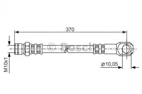 DB Шланг тормозной передн. MB 100 87- BOSCH 1987481094