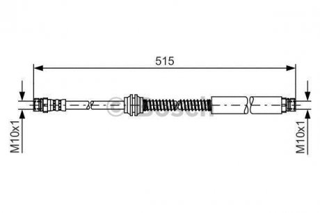 Шланг гальм. CADDY III -15 Volkswagen Caddy BOSCH 1987481447