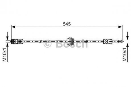 DB Тормозной шланг передний VITO 03- Mercedes Vito BOSCH 1987481454