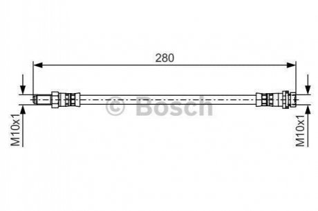 Шланг тормозной Ford Transit BOSCH 1 987 481 488