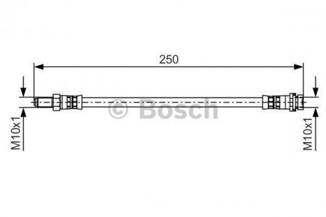 FORD Шланг гальм. зад. Transit 06- Ford Transit BOSCH 1987481489