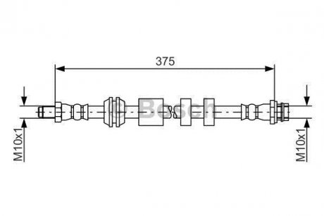 Купить Шланг тормозной пер VOLVO S80,S60,V70,V60,XC70 10- Volvo V60, V70, S80, XC70, S60 BOSCH 1987481563 (фото1) подбор по VIN коду, цена 444 грн.