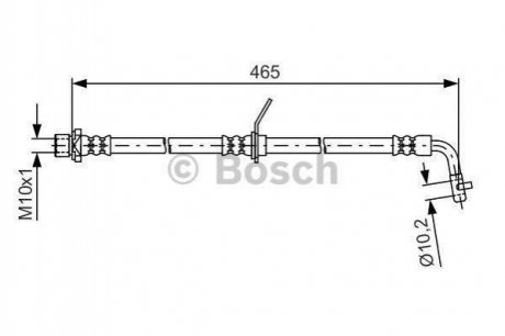 Шланг торм. зад. лев. TOYOTA AVENSIS -03 Toyota Avensis BOSCH 1987481613