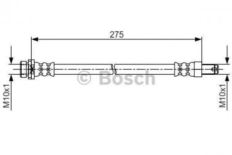 Шланг торм. зад. FORD Transit 16 - BOSCH 1987481704