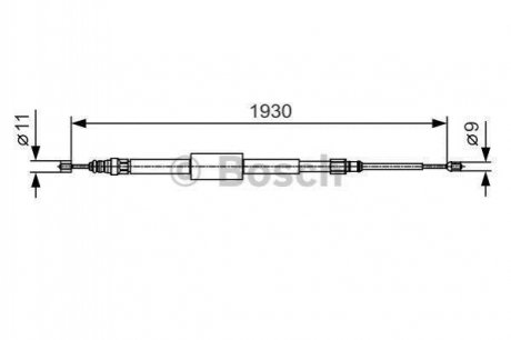 Гальмівний трос BOSCH 1 987 482 011