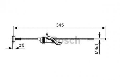 Купити MAZDA Трос ручн..Mazda 3 1.6/2.0 04- BOSCH 1987482059 (фото1) підбір по VIN коду, ціна 537 грн.