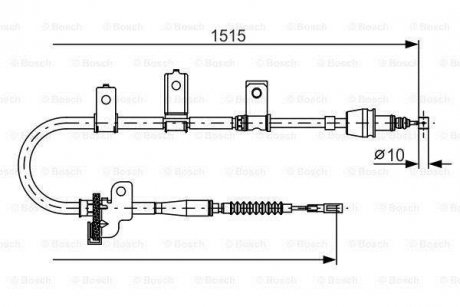 Гальмівний трос BOSCH 1987482097