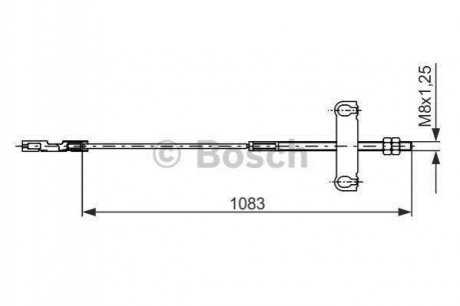 Гальмівний трос Ford Transit BOSCH 1987482194