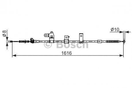 Гальмівний трос Toyota Corolla BOSCH 1987482307