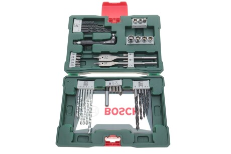 Набор сверл и бит V-Line (к-кт 41шт.) (+шуруповерт угловой)) BOSCH 2607017316