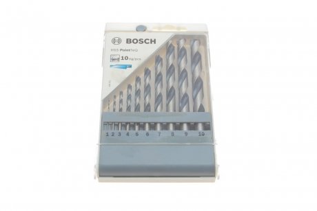 Набір свердл HSS PointTeQ (1-10mm) Комплект 10 шт. BOSCH 2 608 577 348