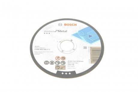 Круг відрізний Standard for Metal (125x1.6mm) d=22.23mm BOSCH 2608603165