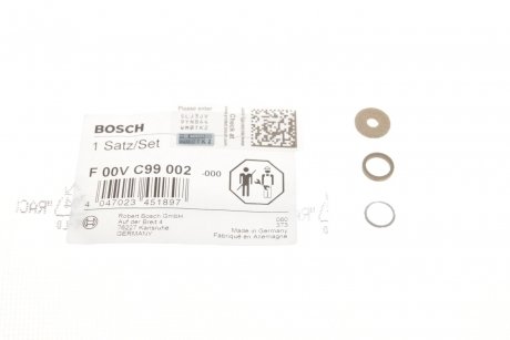 Купити Ущільнення форсунки BOSCH f 00V C99 002 (фото1) підбір по VIN коду, ціна 137 грн.