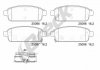 Купить Комплект тормозных колодок Opel Astra, Chevrolet Cruze, Opel Zafira, Chevrolet Aveo BRECK 25096 00 704 20 (фото2) подбор по VIN коду, цена 1148 грн.