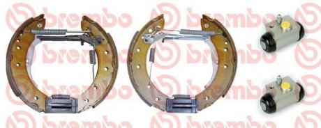 Купить Барабанный тормозной механизм Peugeot 306, Citroen Xsara, Peugeot 206 BREMBO k61 072 (фото1) подбор по VIN коду, цена 7710 грн.