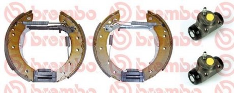 Купить Барабанный тормозной механизм Dacia Logan, Renault Twingo, Clio, Kangoo, Logan BREMBO k68 065 (фото1) подбор по VIN коду, цена 6576 грн.