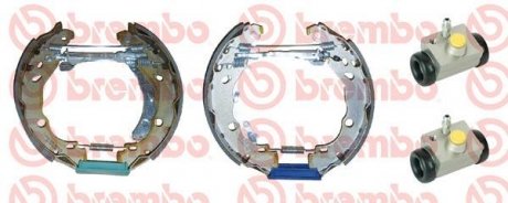 Купить Барабанный тормозной механизм Dacia Logan, Renault Clio, Logan BREMBO k68 072 (фото1) подбор по VIN коду, цена 7806 грн.