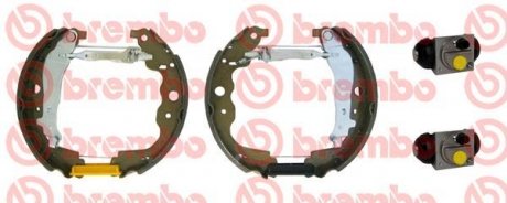 Купить Барабанный тормозной механизм Dacia Logan, Renault Kangoo, Logan, Captur BREMBO k68 075 (фото1) подбор по VIN коду, цена 7715 грн.