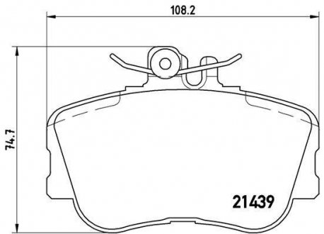 ГАЛЬМІВНІ КОЛОДКИ ДИСКОВІ BREMBO p06 017