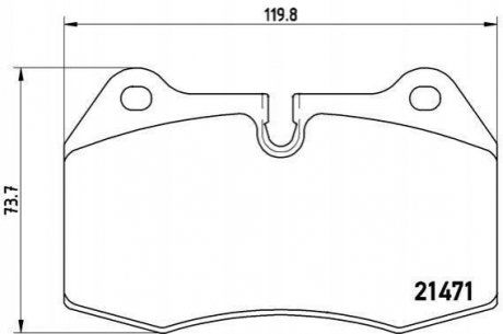 Купити Гальмівні колодки дискові BMW E31, E38 BREMBO p06 018 (фото1) підбір по VIN коду, ціна 2530 грн.