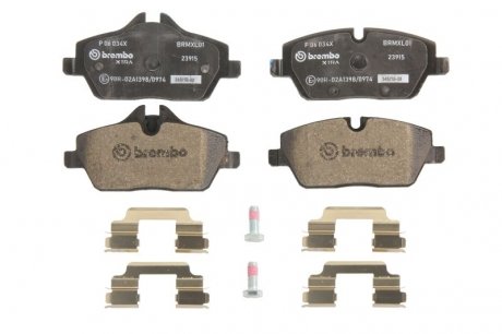 ГАЛЬМІВНІ КОЛОДКИ ДИСКОВІ BMW E82, E81, E88, E87, F45 BREMBO p06 034X