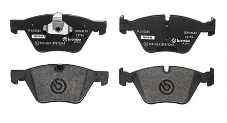 Тормозные колодки дисковые BREMBO p06 036X