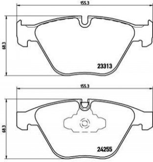 Гальмівні колодки дискові BREMBO p06055