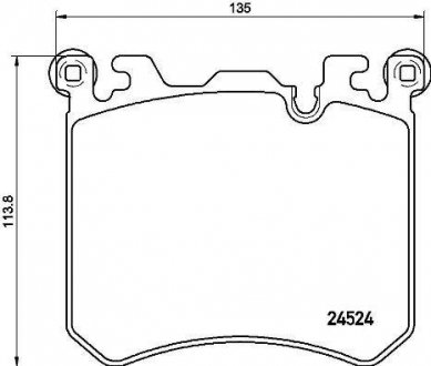 Тормозные колодки дисковые BMW X5, X6 BREMBO p06 077