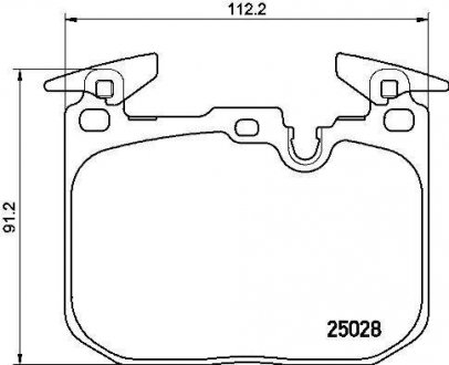 Купить Тормозные колодки дисковые BMW F20, F30, F32, F21, F34, F31, F22, F33, F36, i8, F23 BREMBO p06 088 (фото1) подбор по VIN коду, цена 3598 грн.