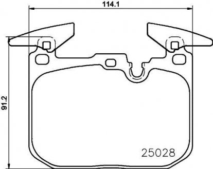 Тормозные колодки дисковые BREMBO p06 096