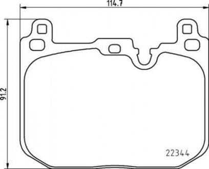 Купити Гальмівні колодки дискові Mini Cooper, Clubman, Countryman BREMBO p06 097 (фото1) підбір по VIN коду, ціна 4793 грн.