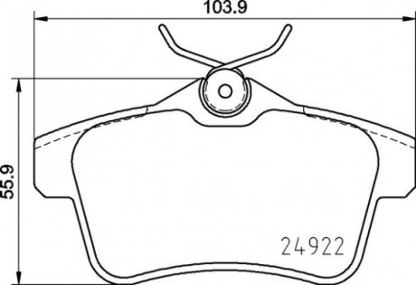 Тормозные колодки диск. Citroen C4/DS4/DS5/Peugeot 308,3008,5008, RCZ 1.4HDi-2.0HDi 09- BREMBO p 06 102