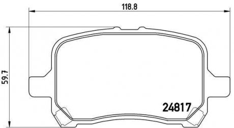 Тормозные колодки дисковые BREMBO p10 014