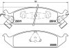 Купити ГАЛЬМІВНІ КОЛОДКИ ДИСКОВІ Dodge Avenger BREMBO p11 011 (фото1) підбір по VIN коду, ціна 2791 грн.