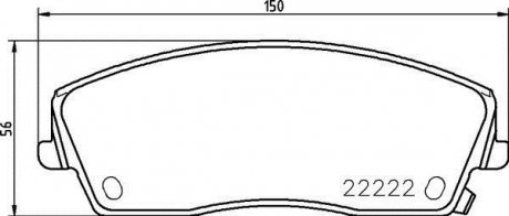 Тормозные колодки дисковые Lancia Thema, Chrysler 300C BREMBO p11 041