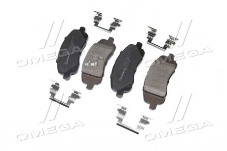 Купити Гальмівні колодки дискові Dodge Avenger, Jeep Compass, Patriot, Dodge Caliber, Hyundai H-1 BREMBO p18 001 (фото1) підбір по VIN коду, ціна 1591 грн.