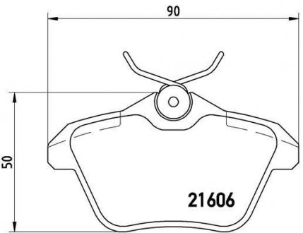 Купить Тормозные колодки дисковые Lancia Kappa, Alfa Romeo 156, 166 BREMBO p23 067 (фото1) подбор по VIN коду, цена 1213 грн.