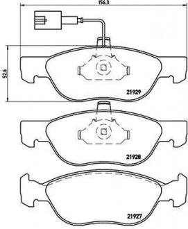 Тормозные колодки дисковые Alfa Romeo 145, 146 BREMBO p23 070