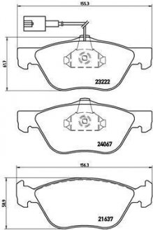 Гальмівні колодки дискові BREMBO p23 112