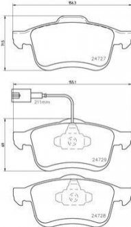 Тормозные колодки дисковые BREMBO p23 130