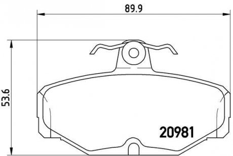 Тормозные колодки дисковые Ford C-Max, Mondeo, S-Max, Focus BREMBO p24 018