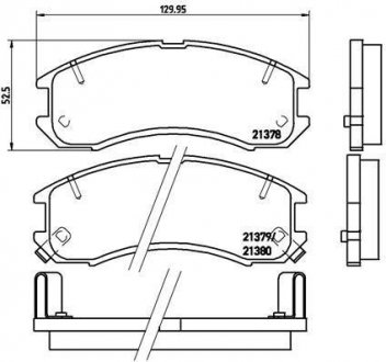 Тормозные колодки дисковые BREMBO p24 024