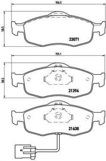 Тормозные колодки дисковые BREMBO p24 034