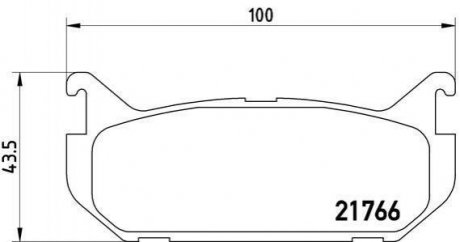 Купить Тормозные колодки дисковые Mazda 626, Xedos 6 BREMBO p24 036 (фото1) подбор по VIN коду, цена 1148 грн.