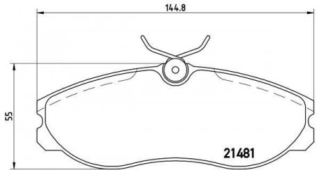 Тормозные колодки дисковые BREMBO p24 039