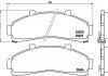 Купити Гальмівні колодки дискові Ford Explorer BREMBO p24 041 (фото1) підбір по VIN коду, ціна 2151 грн.