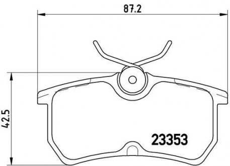 Купить Тормозные колодки дисковые Ford Focus, Fiesta BREMBO p24047 (фото1) подбор по VIN коду, цена 973 грн.